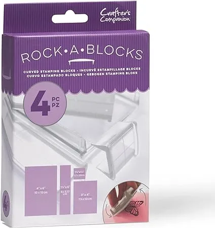 Crafter's Companion Rock-A-Blocks 4/Pkg-4 inch X6 inch , 3 inch X4 inch , 1.37 ...