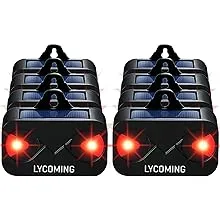 Lycoming Solar Predator Control Light Deer Repellent Raccoon Repellent for Nocturnal Animals Coyote Deterrent Devices with Red LED Strobe Lights Skunk Repellent for Garden - 8 PackLycoming Solar Predator Control Light Deer Repellent…