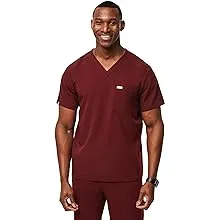 FIGS Men's Leon Three-Pocket Scrub Top