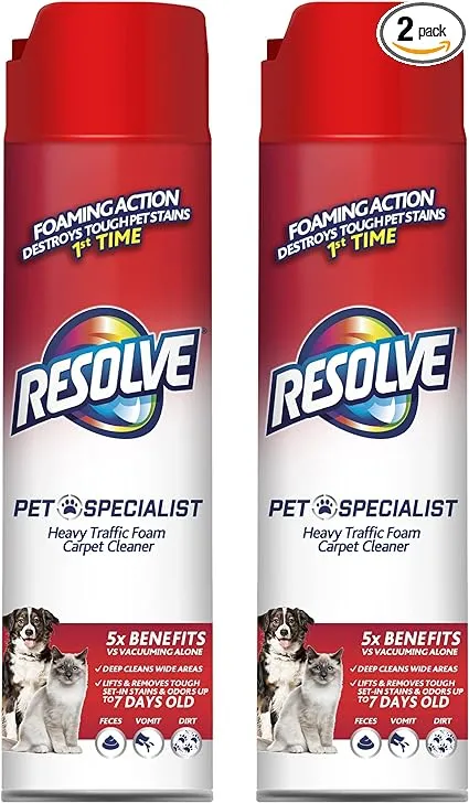 Resolve Pet Specialist Heavy Traffic Foam Carpet Cleaner