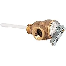 Camco 10423 1/2" Temperature and Pressure Relief Valve with 4" Epoxy-Coated Probe