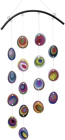 Fused Art Glass Wind Chime & Suncatcher