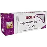 Solo Plastic Forks, White, 500 ct Tej