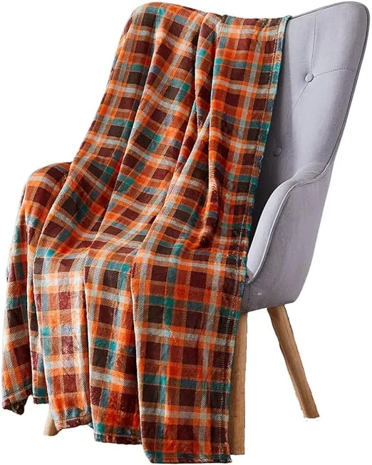 Serafina Home Decor Soft Fall Fleece Throw Blanket