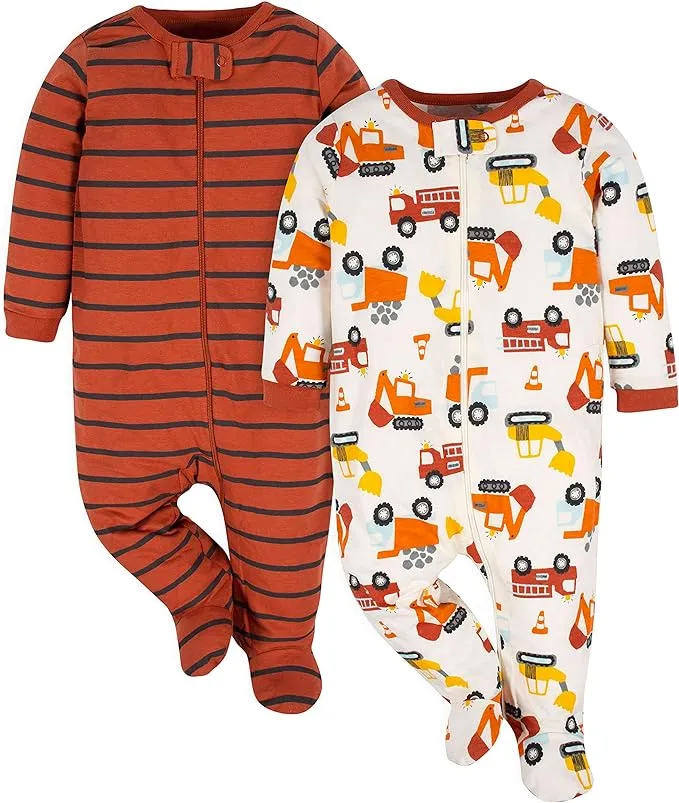 Gerber Baby Boys Sleep 'n Play Footed Pajamas