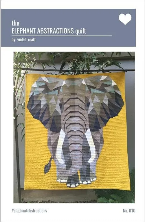 Violet Craft Elephant Abstractions Quilt Pattern