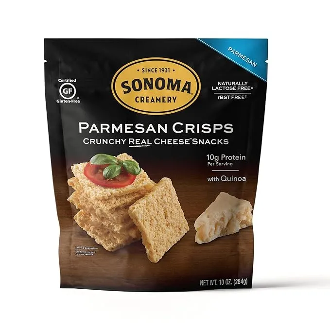 - Cheese Crisps, Parmesan, 10 Oz (1 Count) | Savory Snack | High Protein | Lo...