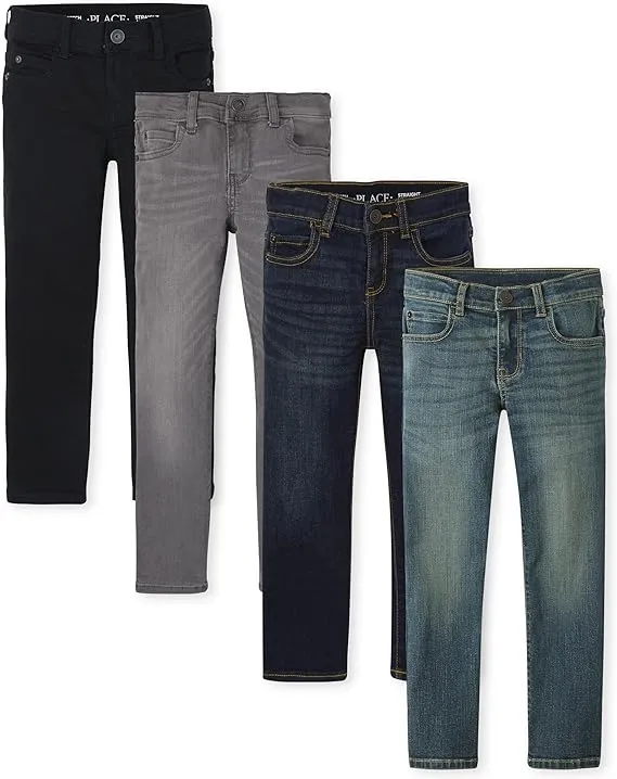 Boys Straight Jeans 2-Pack - Multi