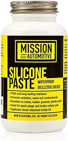 Dielectric Grease/Silicone Paste/Waterproof Marine Grease (8 Oz.) Made in USA- Excellent Silicone Grease