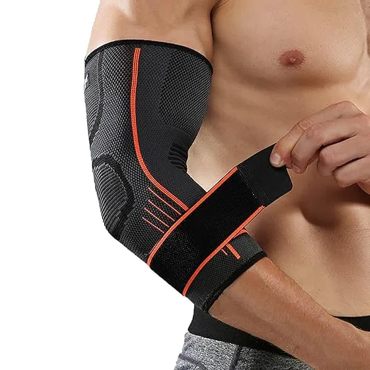 Spotbrace Elbow Brace Support with Strap 2 PACK,Compression Sleeve Arm Support ...