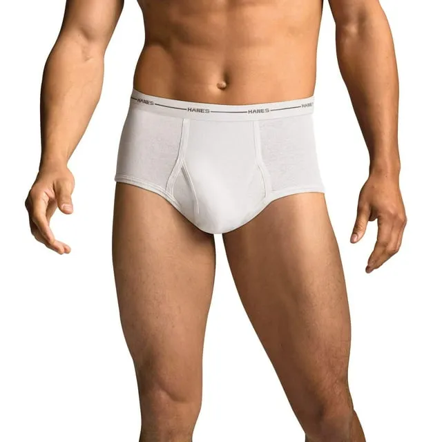 Hanes Men&#039;s Tagless White Briefs Underwear 3XL/3XG 48-50&#034; Comfort Flex NWT