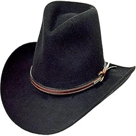 Black Stetson Bozeman Crushable Wool Hat - Size M