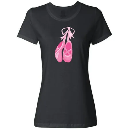 Inktastic Ballet Shoes Ballet Slippers Ballet Dance - Pink Women s T-Shirt