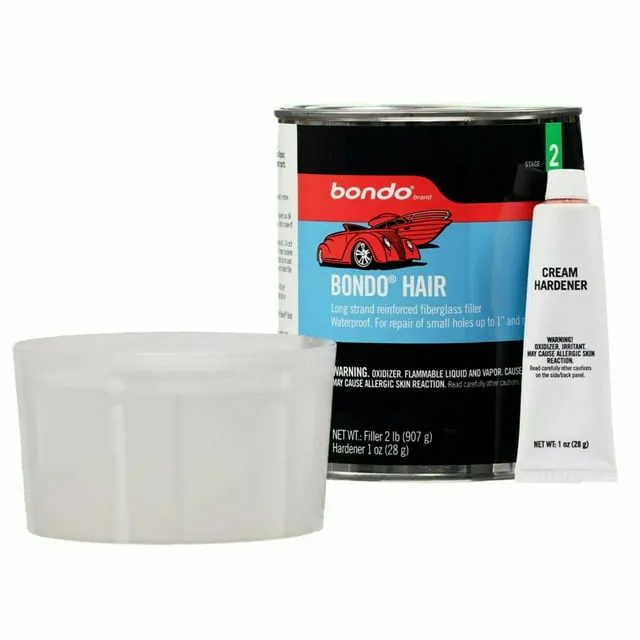 Bondo Bondo-Hair Long Strand Fiberglass Reinforced Filler, 00762, 1 Quart