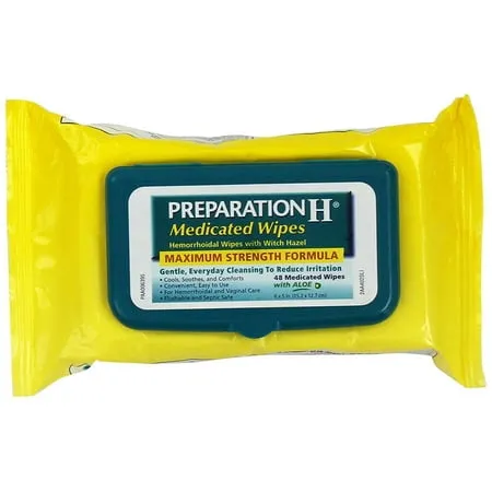 Preparation H Medicated Wipes