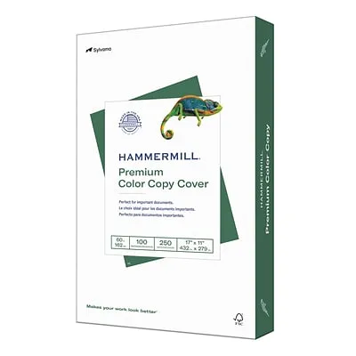 Hammermill Premium Color Copy Cover, 100 Bright, 60lb, 17 x 11, 250/Pack