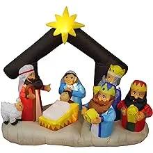 6 Ft Christmas Inflatable Nativity Scene - Yard Decor