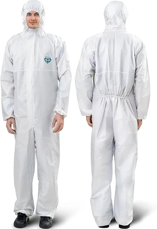 Medtecs Hazmat Suits 6 Sizes Options Disposable Coveralls Suit