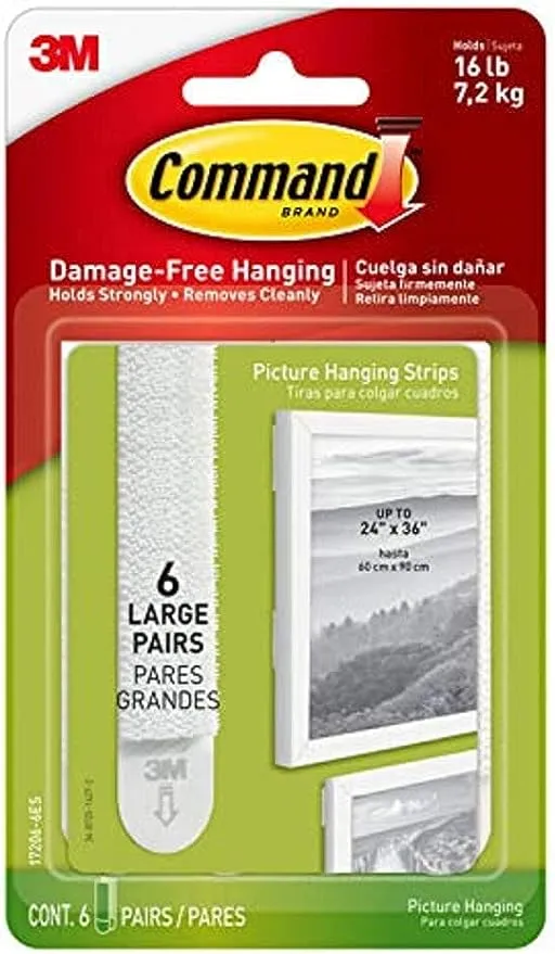 Command Large Picture Hanging Strips, 17206-ES