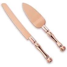 Homi styles Wedding Cake knife and Server Set Cake Server Rose