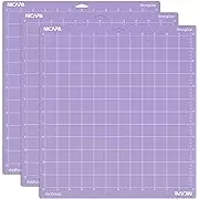 Nicapa Strong Grip Cutting Mat for Cricut Maker 3/Maker/Explore 3/Air 2/Air/One (12x12 inch,3 Mats) Strong Adhesive Sticky Purple Quilting Replacement Cut Mats