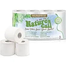 RVs, Boats &amp; Home 100% Bamboo Toilet Paper by 8 Rolls (Pack of 1), WHITE 