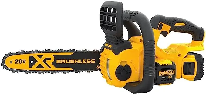 DEWALT 20V MAX* XR Chainsaw Kit, 5-Ah Battery, 12-Inch (DCCS620P1)