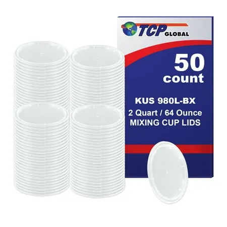 Custom Shop/TCP Global - Box of 50 Lids - Half Gallon Size - Exclusivly Fit ...