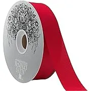 McGinley Mills 1.3" W Acetate Satin Ribbon, Holiday Red, 100 Yard SpoolMcGinley Mills 1.3" W Acetate Satin Ribbon, Holiday Red, 100 Yard Spool