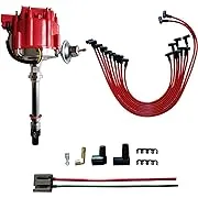 GM08Distributo<wbr/>r &amp;Wire &amp;Pigtail for Chevrolet w/65K V 9000RPM350 454 SBC BBC HEI