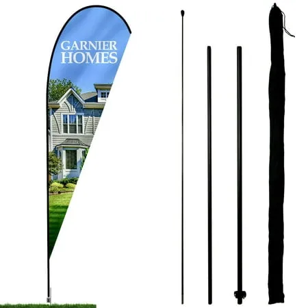 Anley Teardrop Feather Flagpole Set