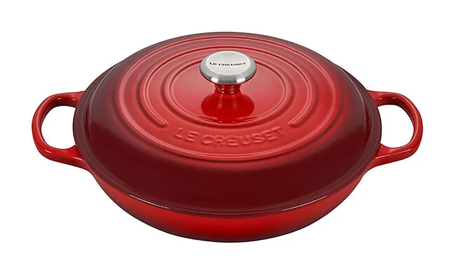 Le Creuset - 3.5 qt. Signature Braiser - Cerise