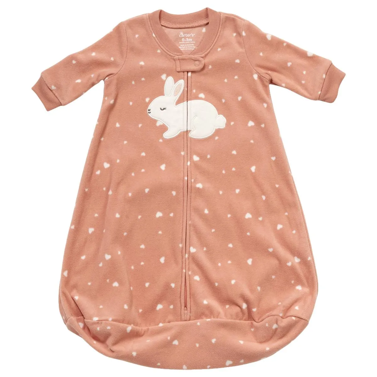 Baby Girl (NB-12M) Carters(R) Bunny & Heart 2-Way Zip Sleep Sack