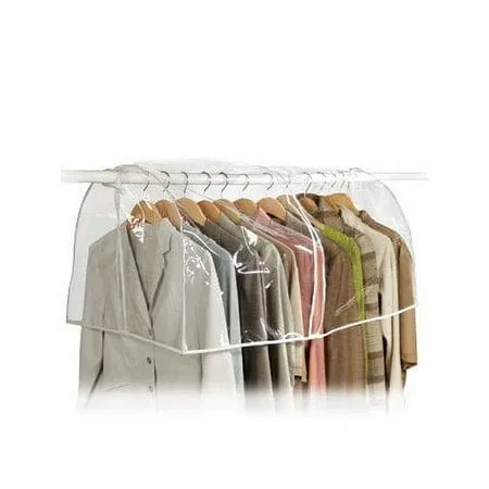 Richards Homewares Clear Vinyl Storage Closet Garment Cover