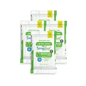 Simpleaf Flushable Wet Wipes Eco Friendly Paraben & Alcohol Free