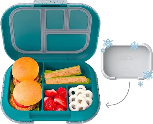 Bentgo Kids Chill Leak-Proof Lunch Box, Truly Teal Speckle