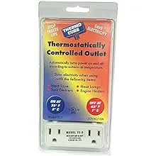 THERMO-CUBE Thermostatically Controlled Power Outlet, On at 35F / Off at 45F