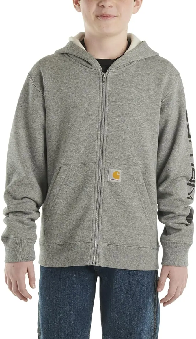 Carhartt Boys' Long-Sleeve Full-Zip Hooded Sweatshirt Hoodie