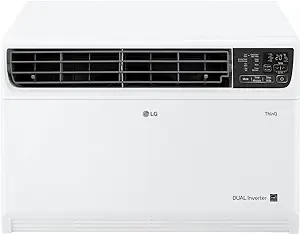 LG 14,000 BTU 115-Volt Window Air Conditioner with Wi-Fi and Remote, White, LW1522IVSM