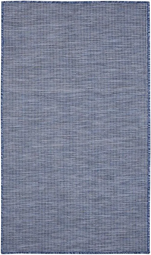 Nourison Positano Navy Blue Rug Size: 3' x 5'