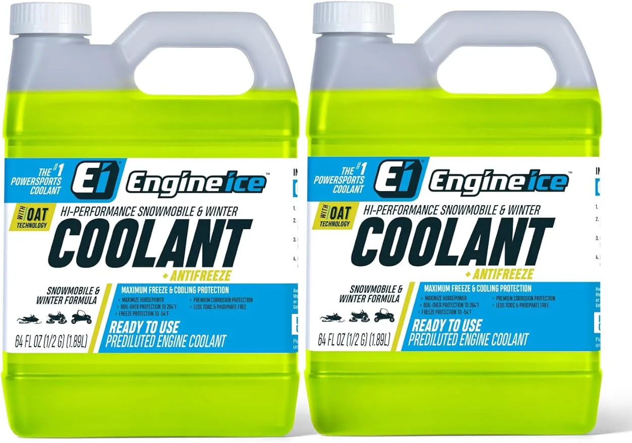 Engine Ice Hi-Performance Snowmobile and Winter Formula Coolant Antifreeze, 2...