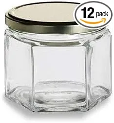 Quart Glass Mason Jars with Lids - 12 Pc.