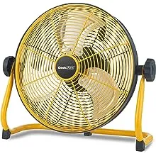 Geek Aire Fan Battery Operated Floor Fan Rechargeable Powered High-Velocity Portable Fan with Metal Blade