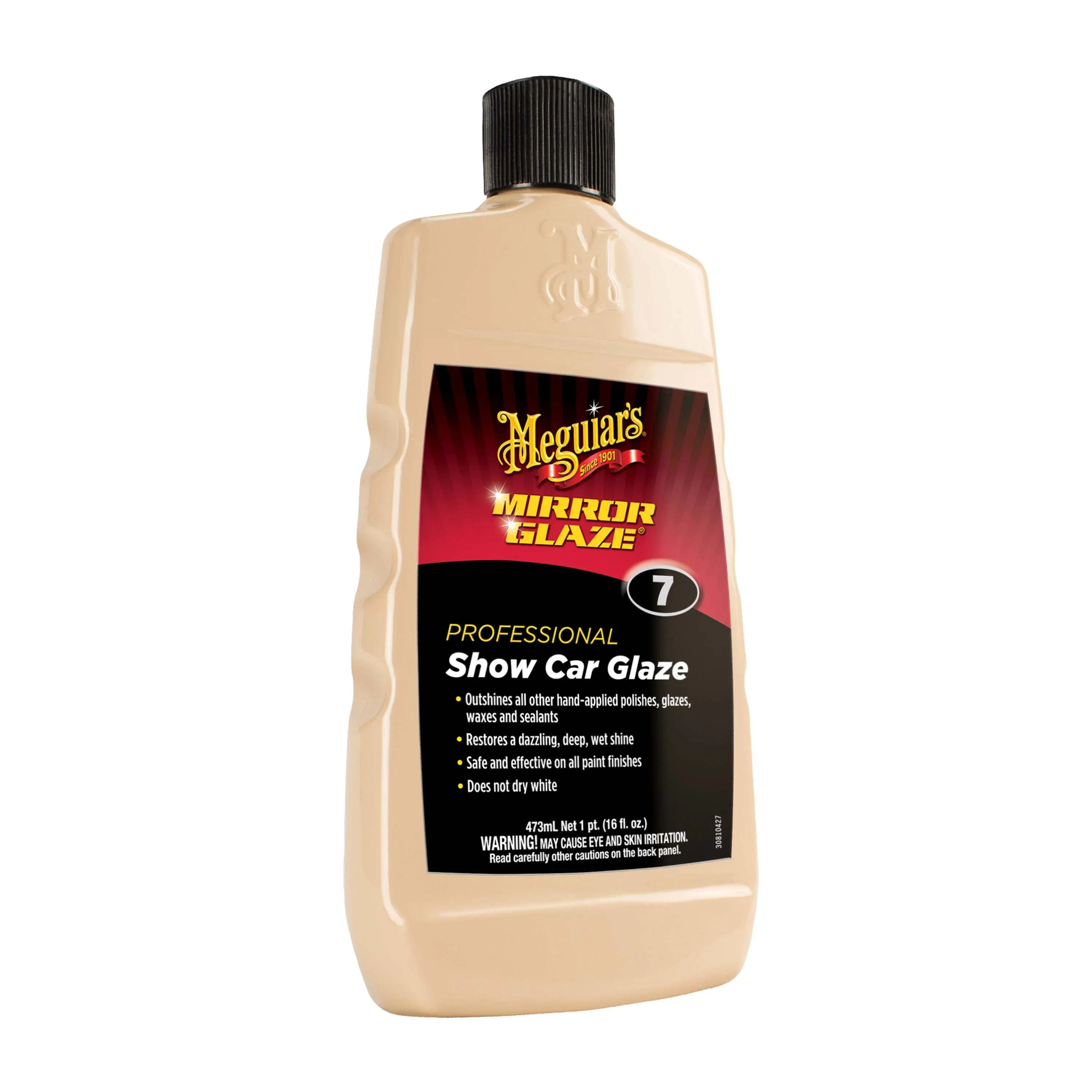 Meguiar's M0716 Mirror Glaze Show Car Glaze, Exceptional Polish Restores a Deep Wet Shine - 16 Oz Bottle