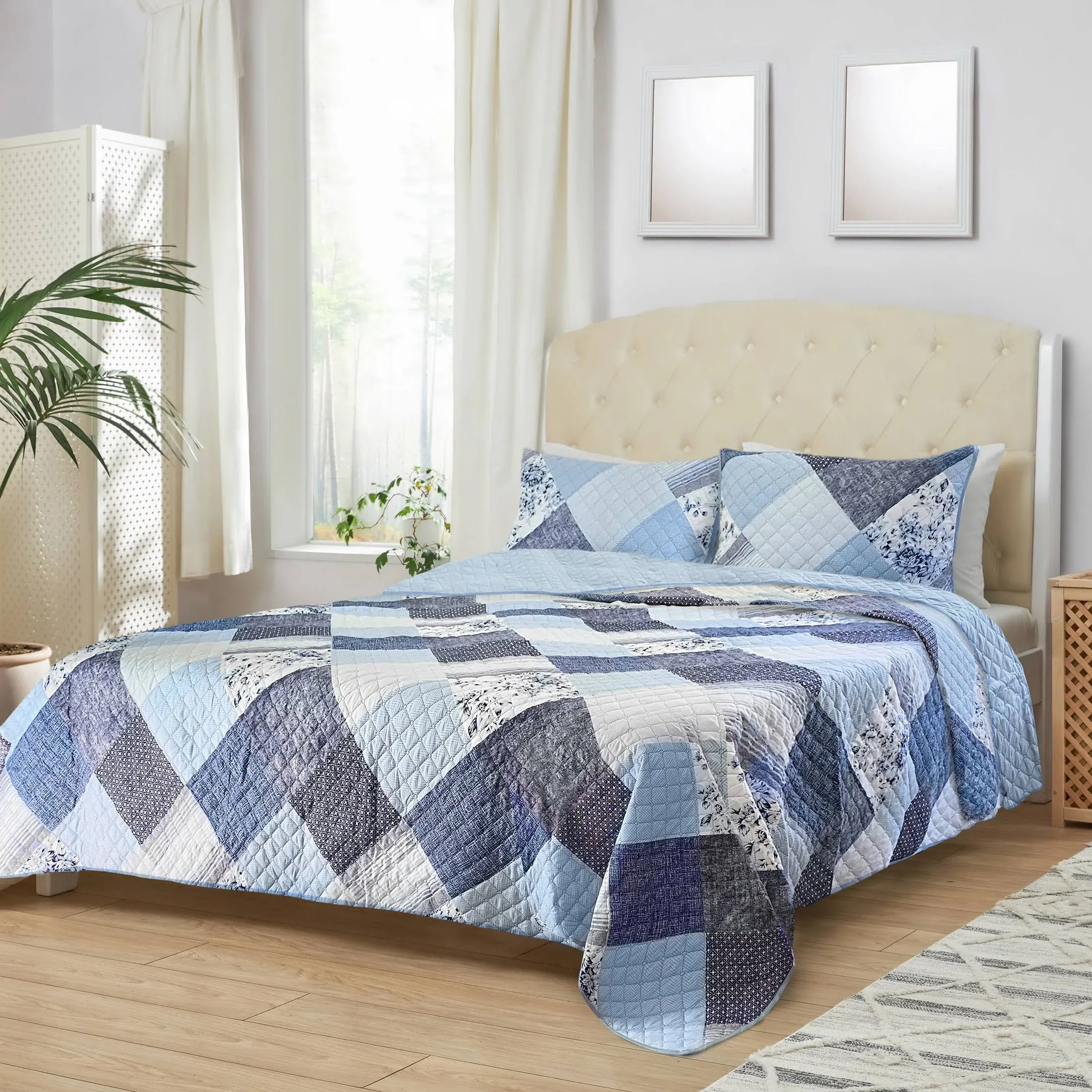 Mellanni Bedspread Coverlet Set Bedding Cover With Shams