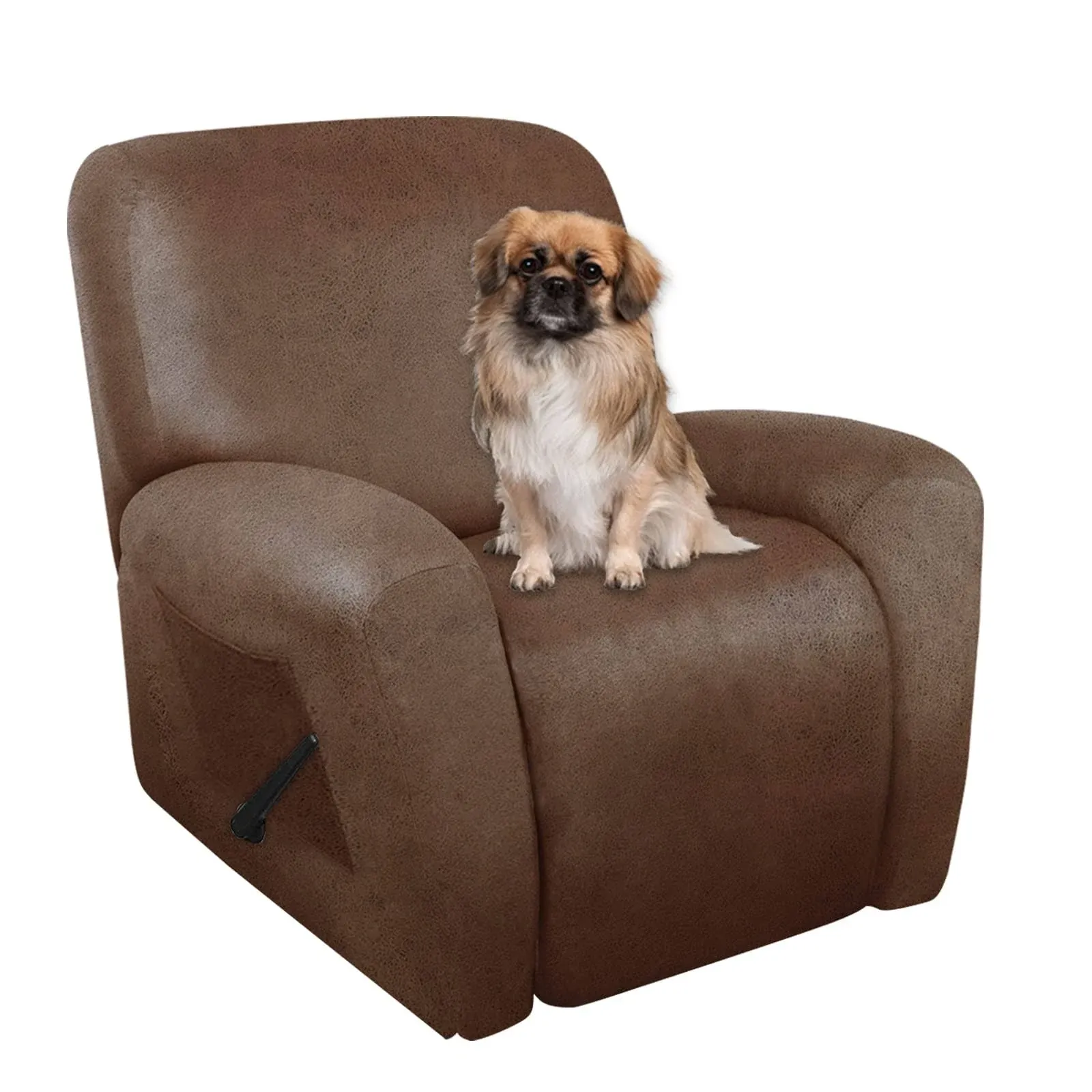  Recliner Chair Covers Leather Like 4 Pieces Lazy Boy Recliner Cover for Brown