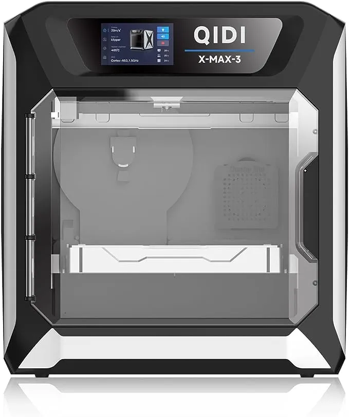 QIDI MAX3 3D Printer, High-Speed Large Size 3D Printers, 600mm/s Fast Print, Fully Auto Leveling, 65℃ Chamber Heat, All-Around & High Precision Industrial Grade, Large Printing Size 12.8×12.8×12.4"