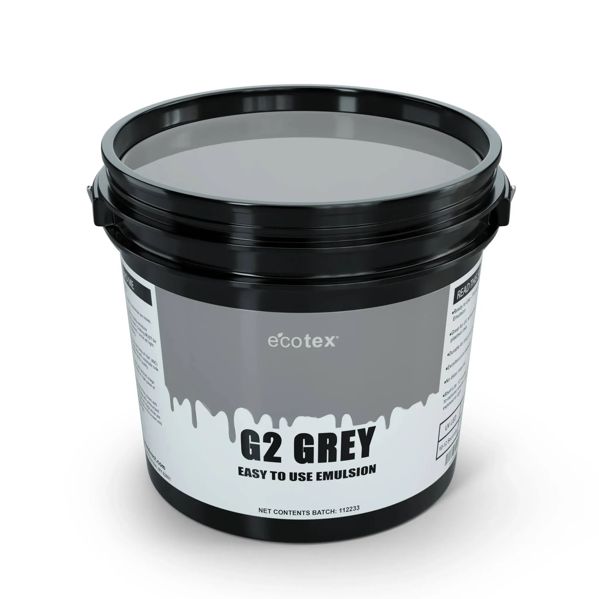 Ecotex® Grey Easy to Use Emulsion For Screen Printing - Gallon 128oz