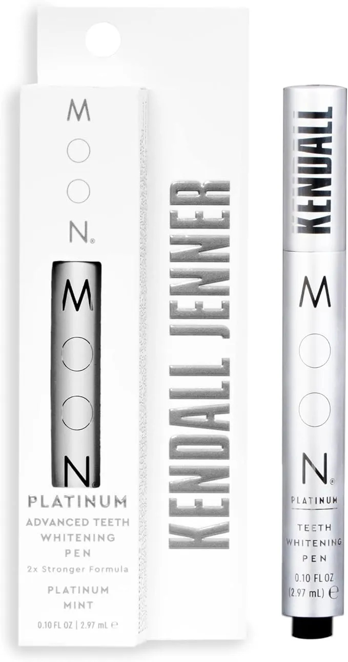 MOON Platinum Teeth Whitening Pen Co-Created with Kendall Jenner, 2X The whitening Power, 30+ Uses