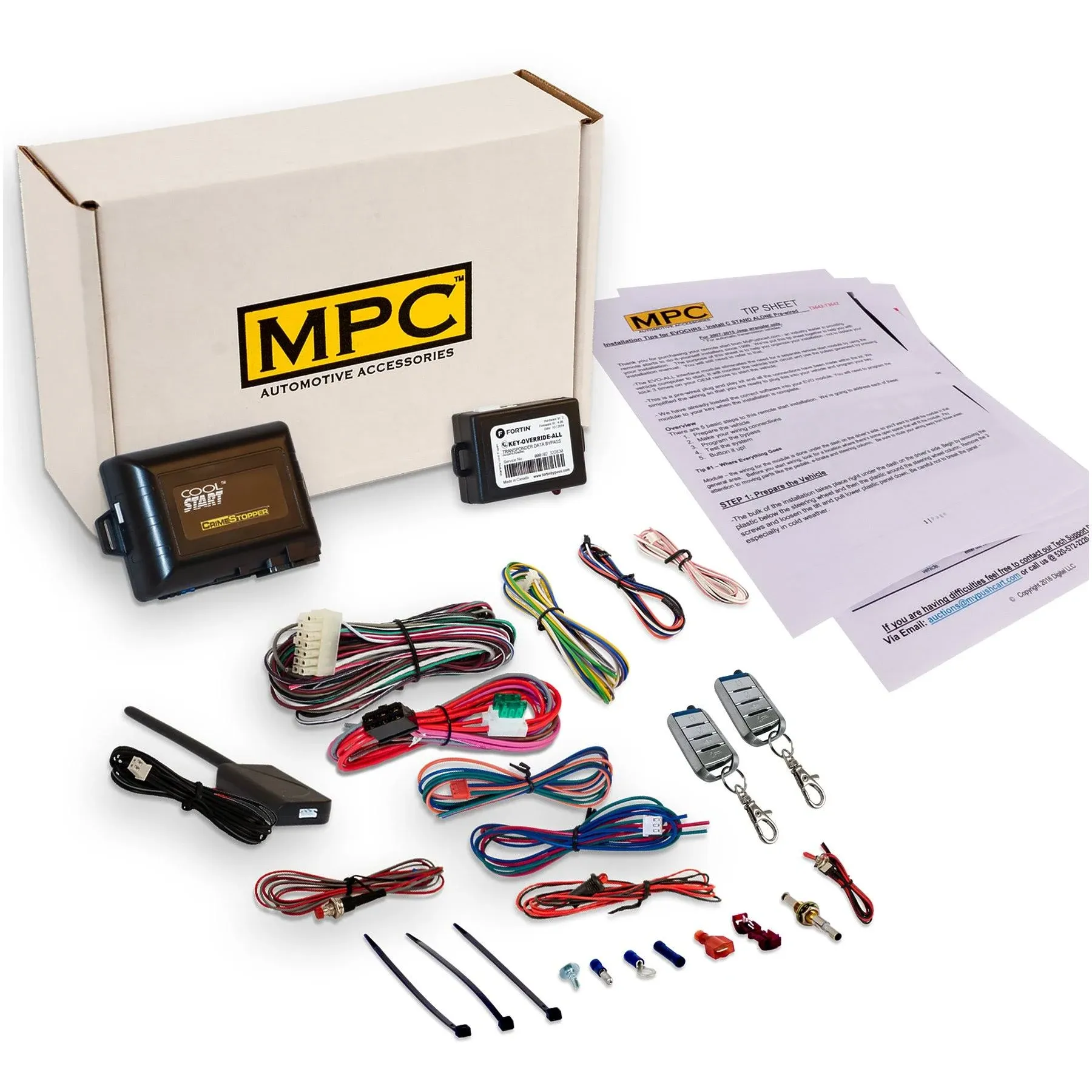 Complete Remote Start Kit with Keyless Entry for 1999-2003 Ford F-150